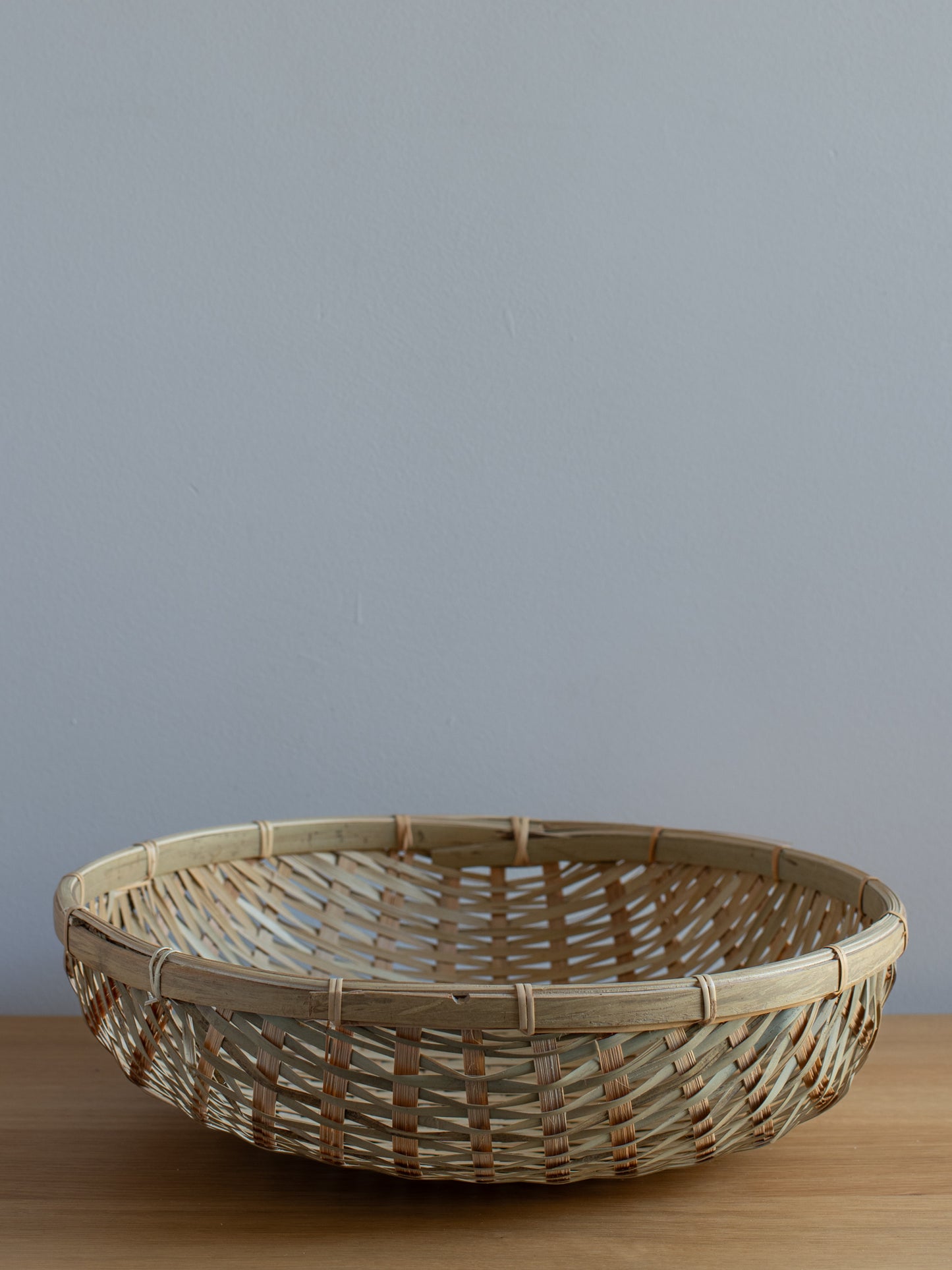 Deep Bamboo Colander Bowl