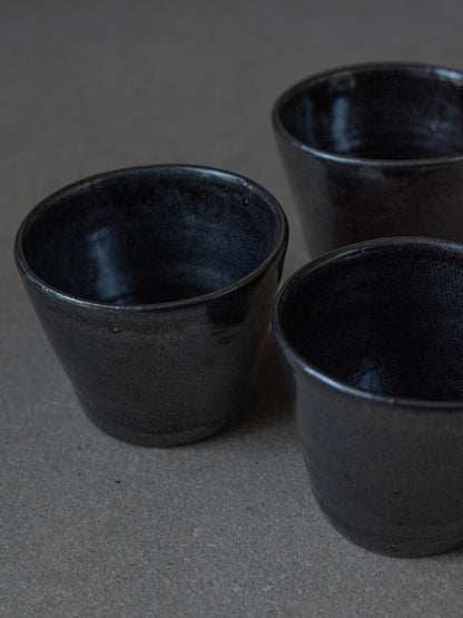 Angled Tea Cup - Black