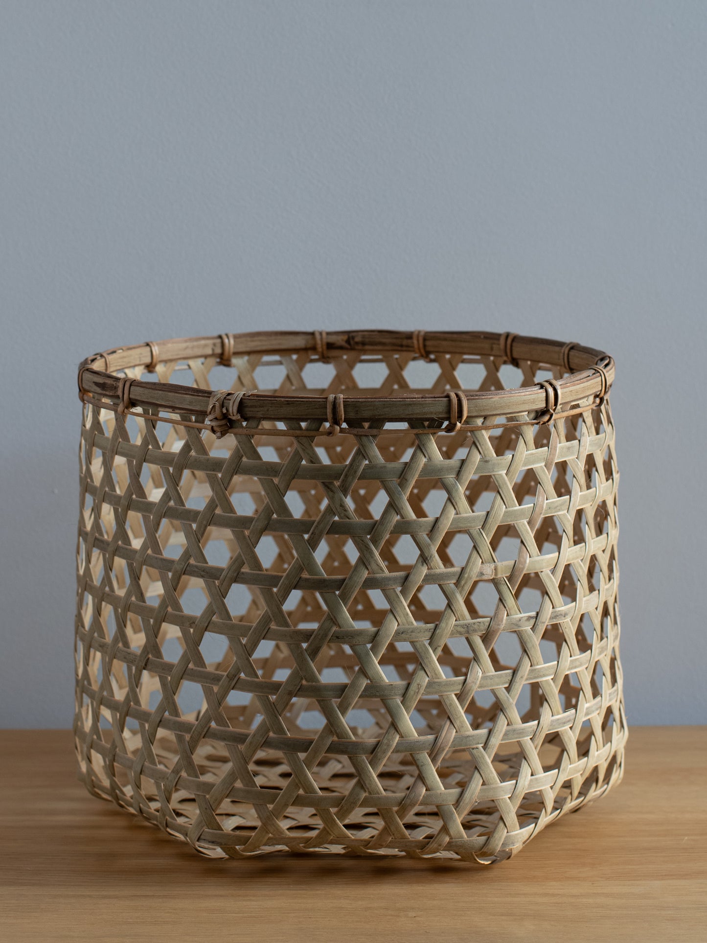 Hexagonal Bamboo Basket - Tall