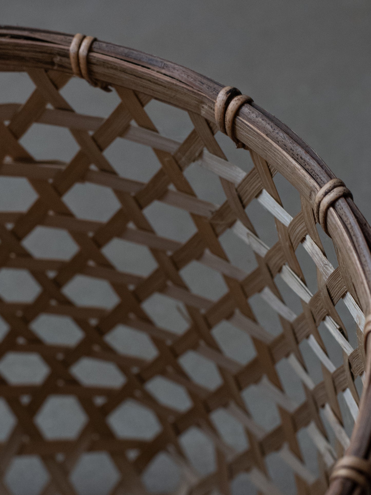 Hexagonal Bamboo Basket - Tall