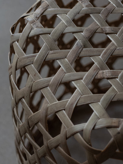 Hexagonal Bamboo Basket - Tall