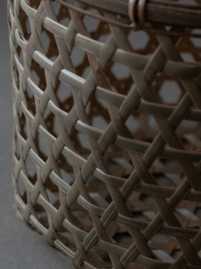 Hexagonal Bamboo Basket - Tall