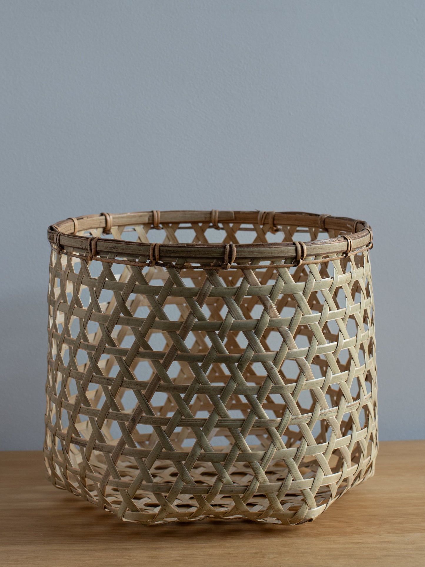 Hexagonal Bamboo Basket - Tall