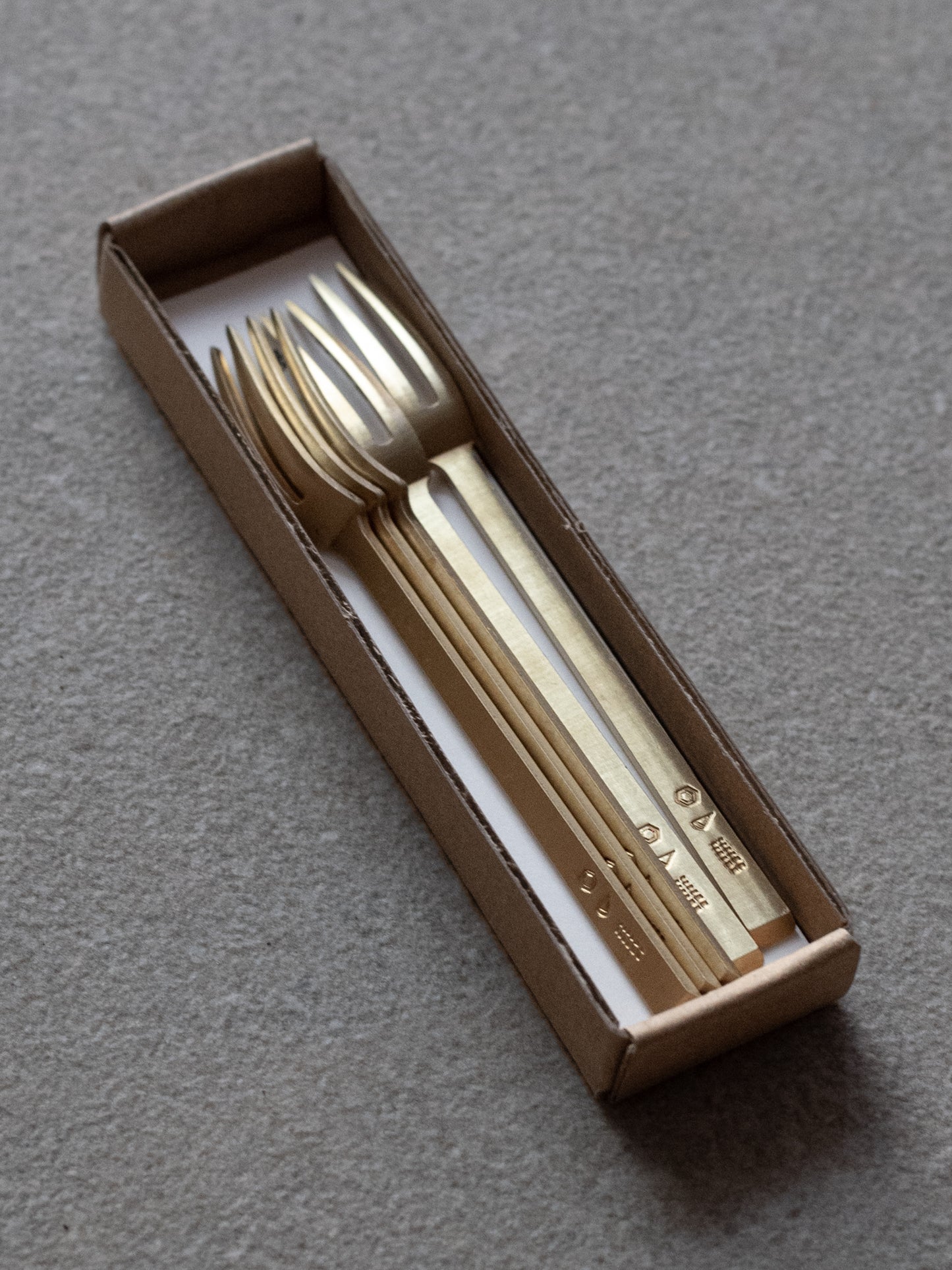 Brass Petite Forks (set of 5)