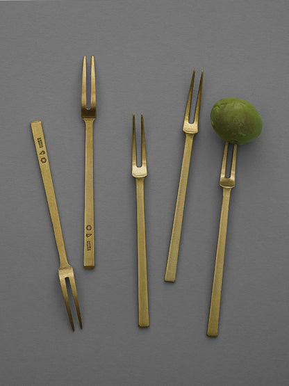 Brass Petite Forks (set of 5)