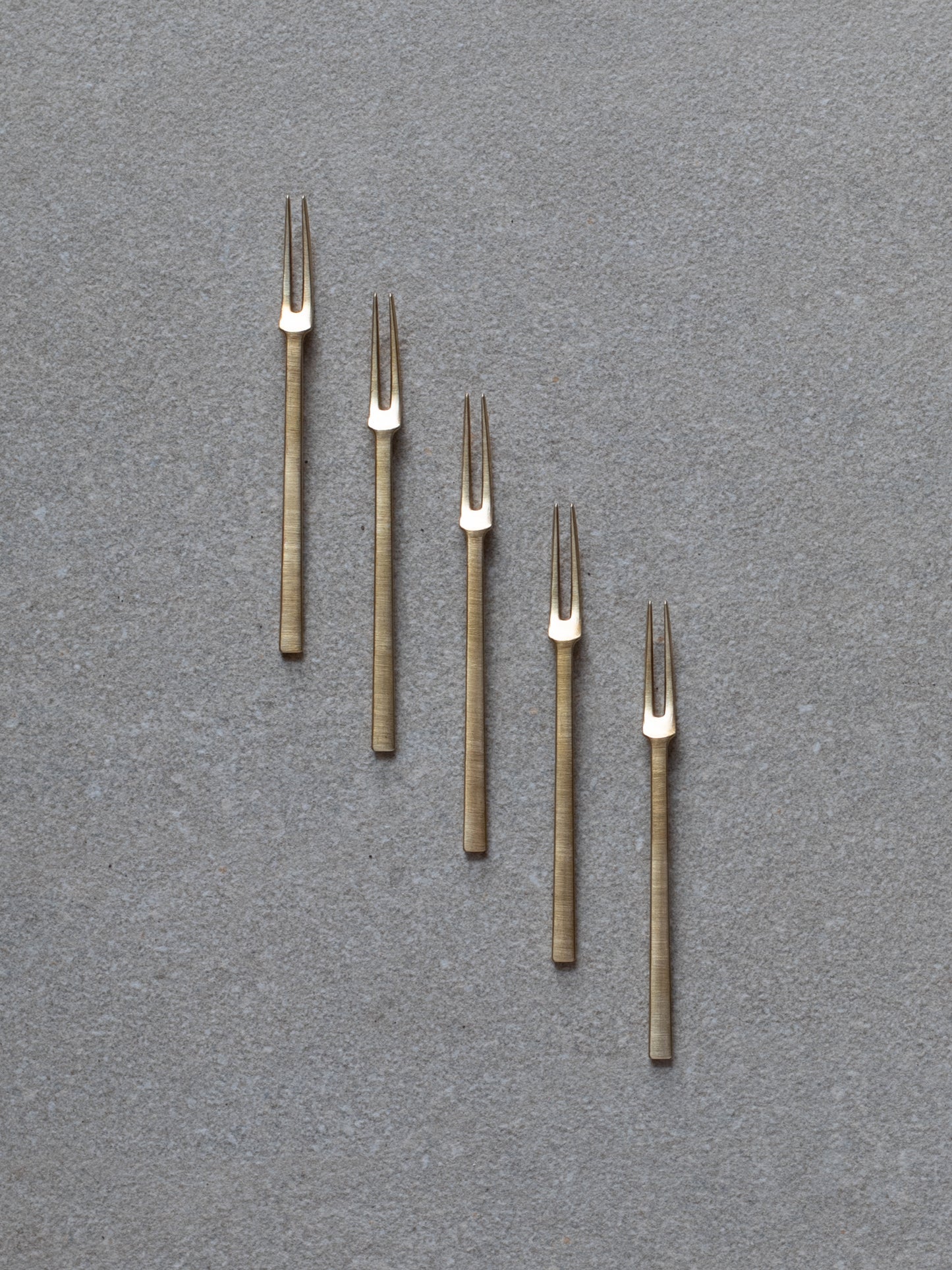 Brass Petite Forks (set of 5)