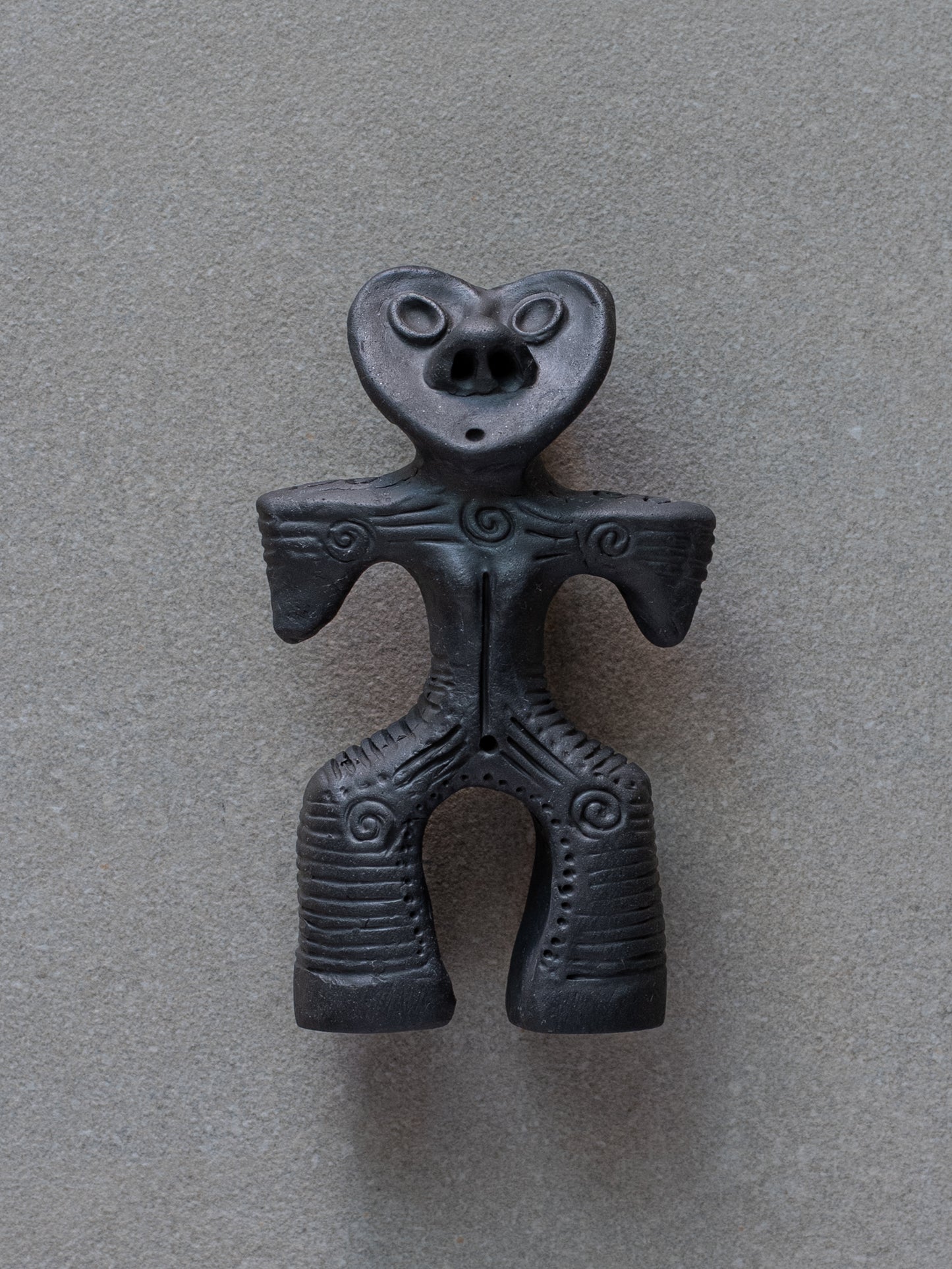 Heart-Shaped Jomon Dogu Figurine - Small