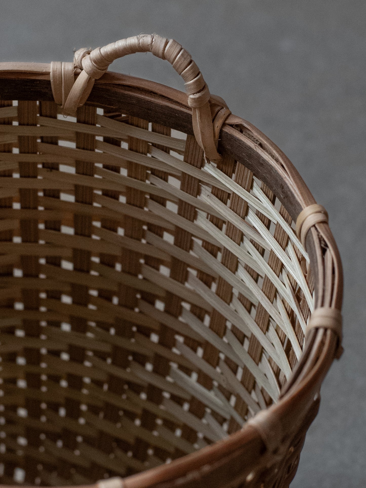 Woven Bamboo Wall Basket