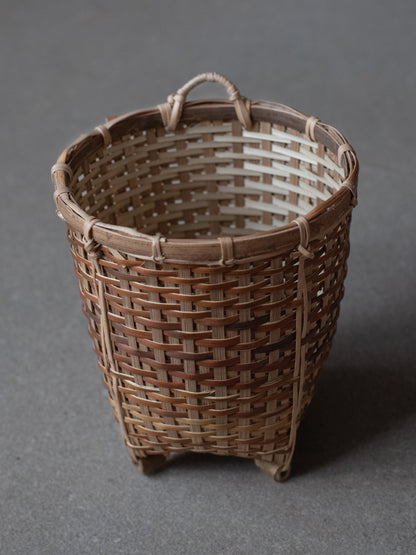 Woven Bamboo Wall Basket