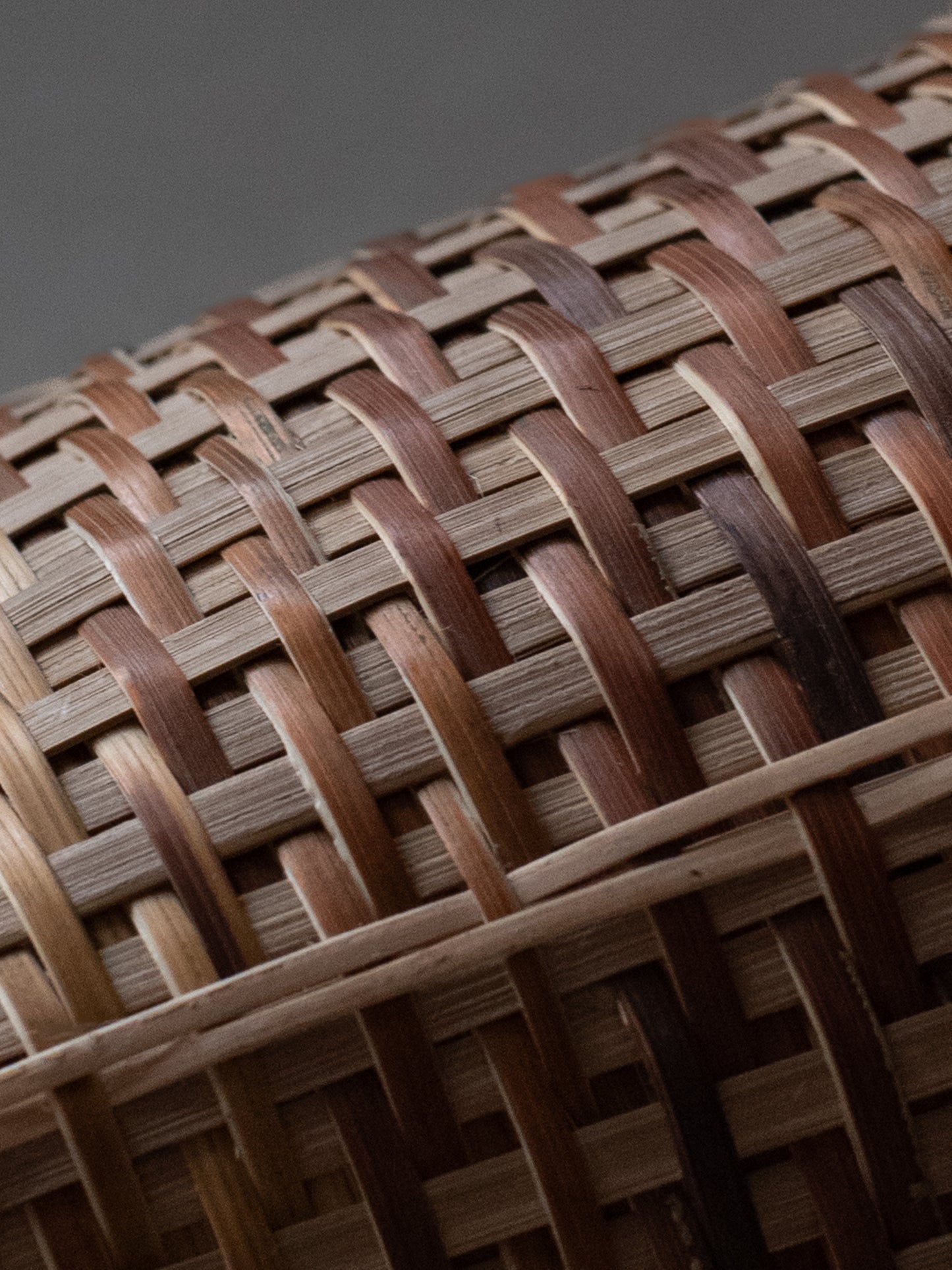 Woven Bamboo Wall Basket