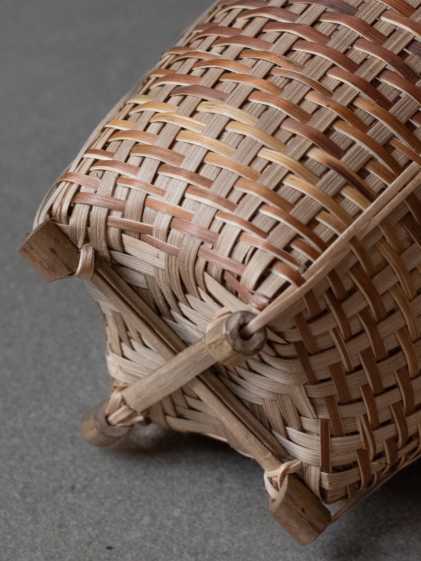 Woven Bamboo Wall Basket