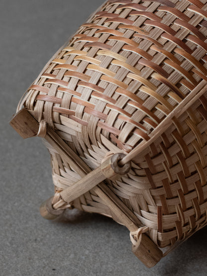 Woven Bamboo Wall Basket