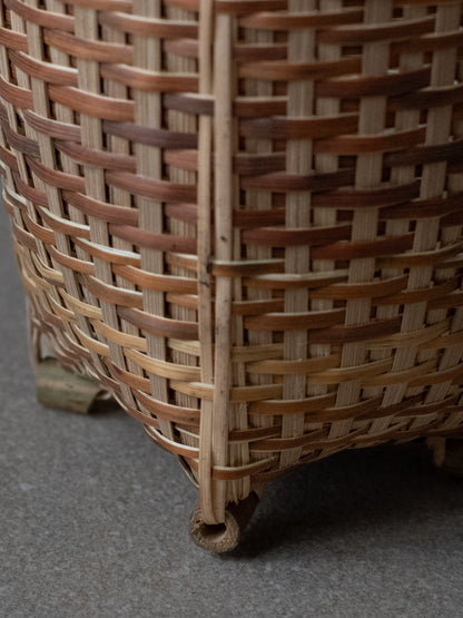 Woven Bamboo Wall Basket