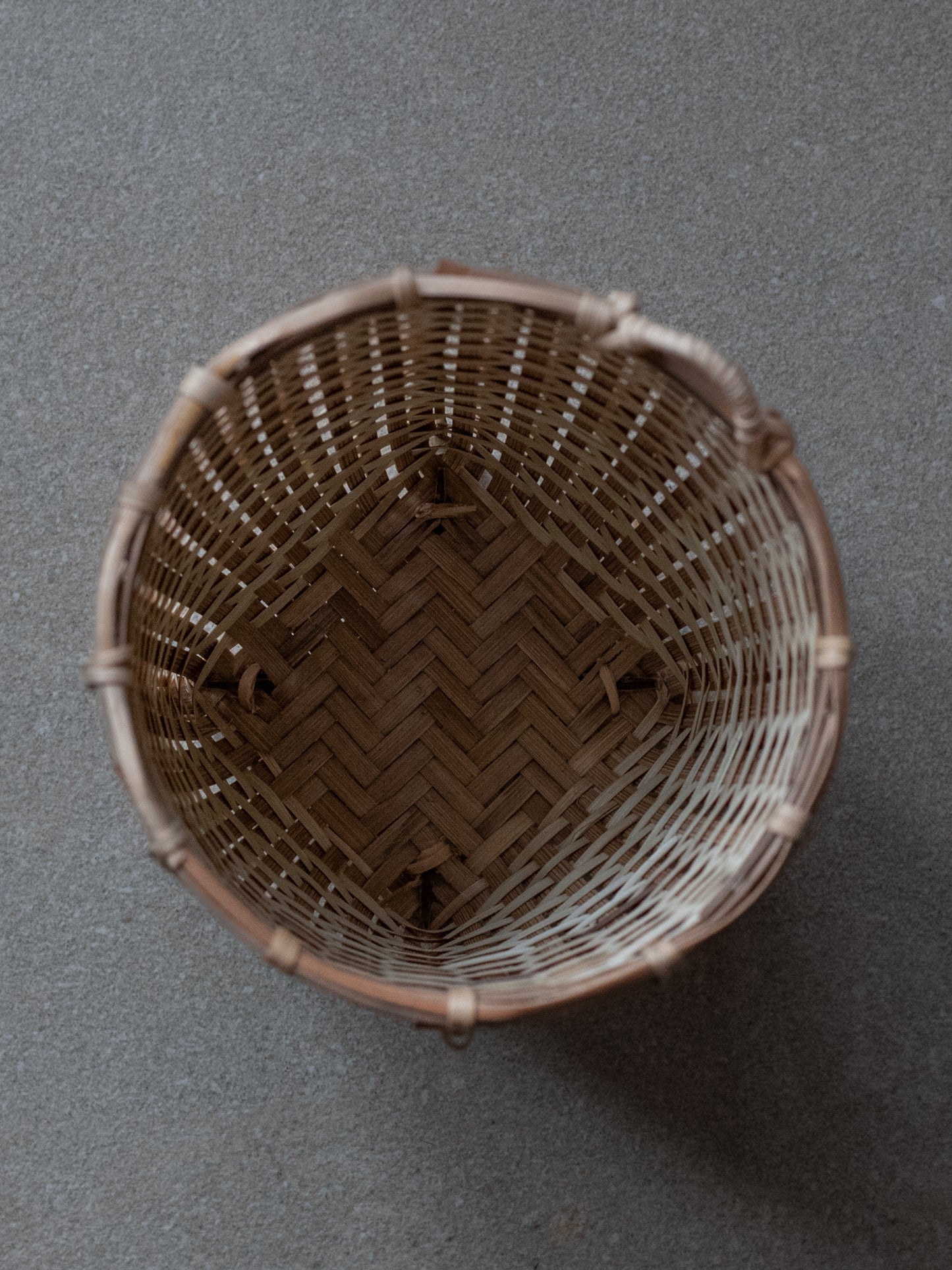 Woven Bamboo Wall Basket