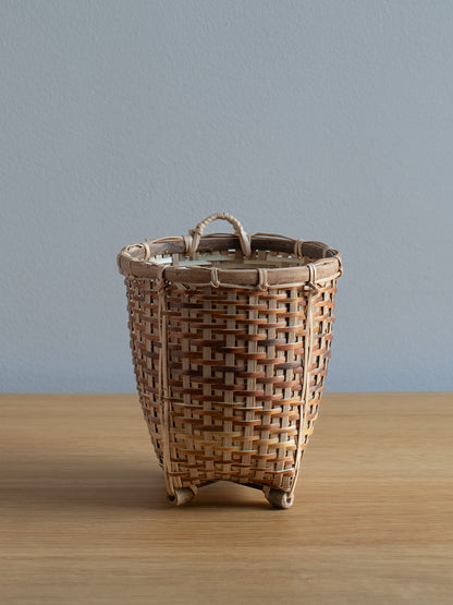 Woven Bamboo Wall Basket