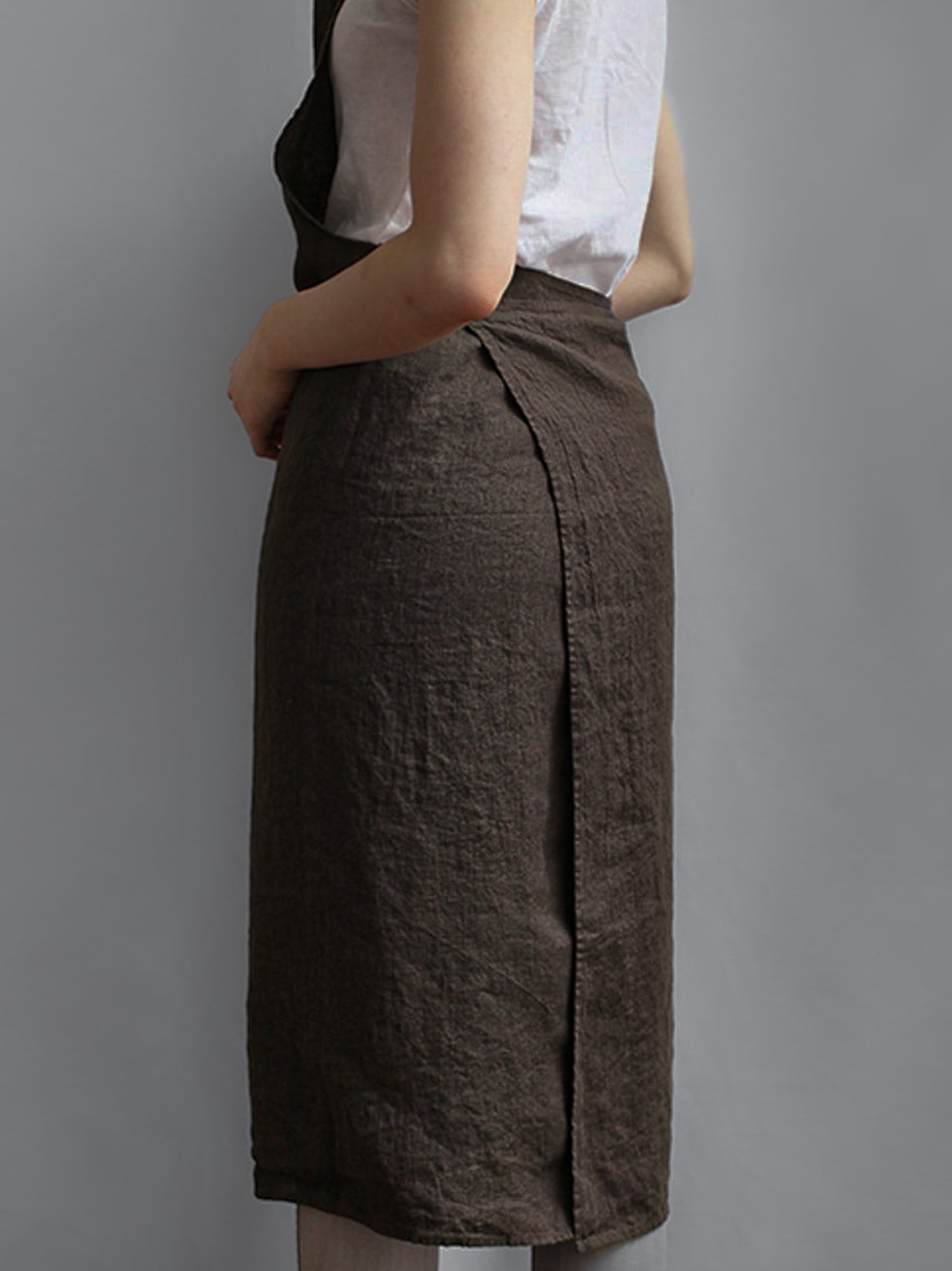 Linen Apron - Cacao