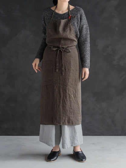 Linen Apron - Cacao