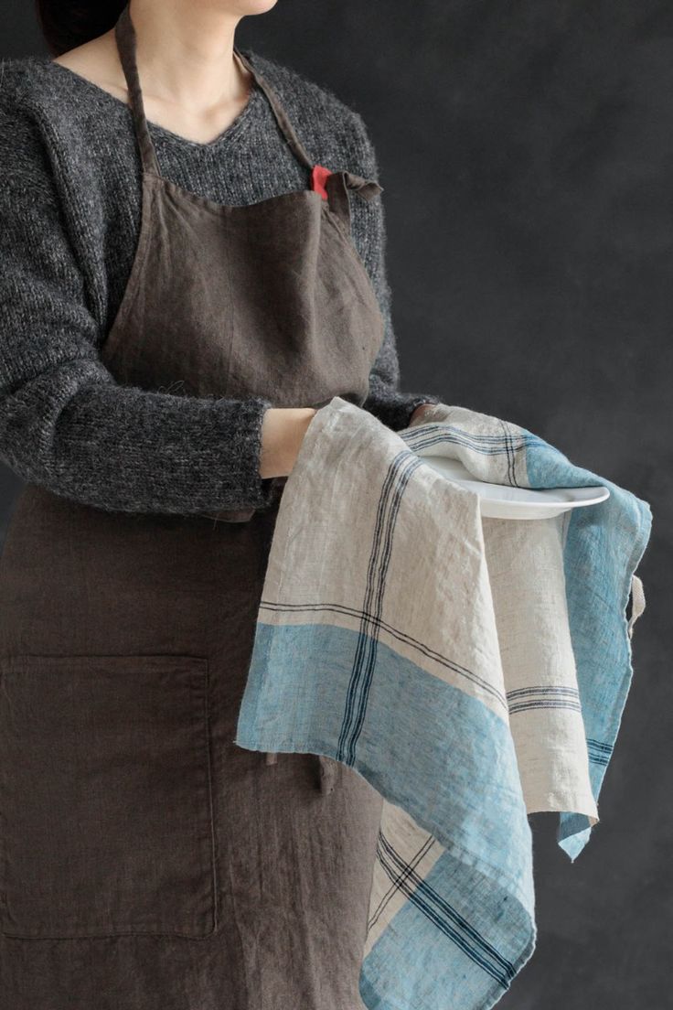 Linen Apron - Cacao