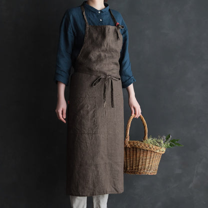 Linen Apron - Cacao