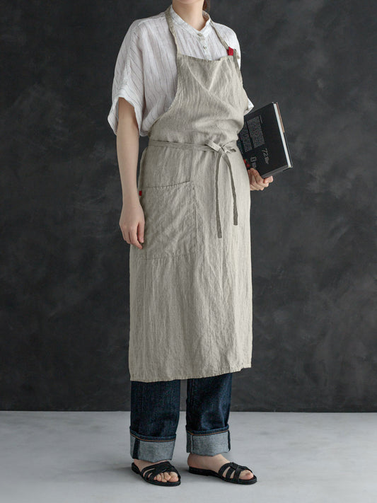 Linen Apron - Flax