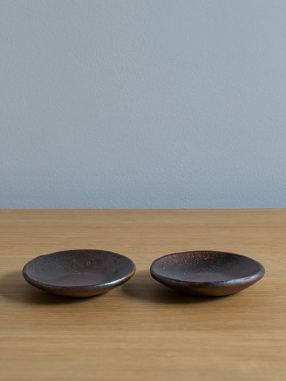 Antique Bizen Ware Dish (Set of 2)