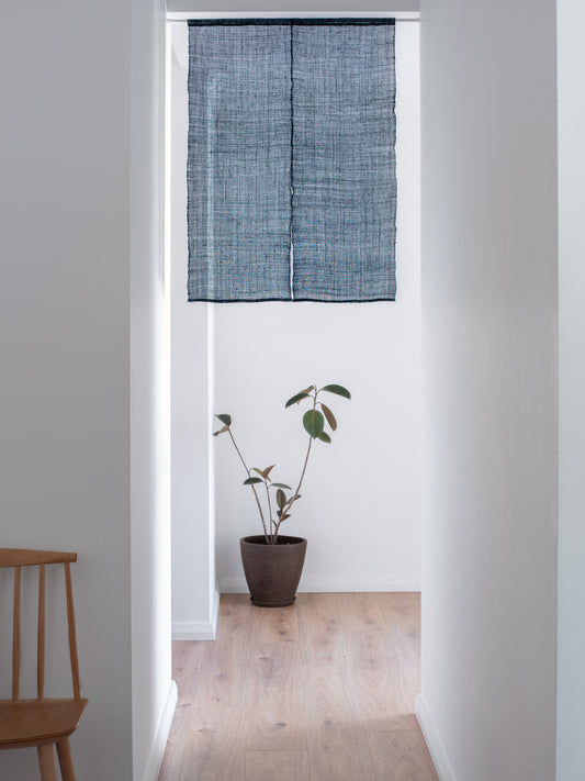 Antique Japanese Indigo Noren Curtain