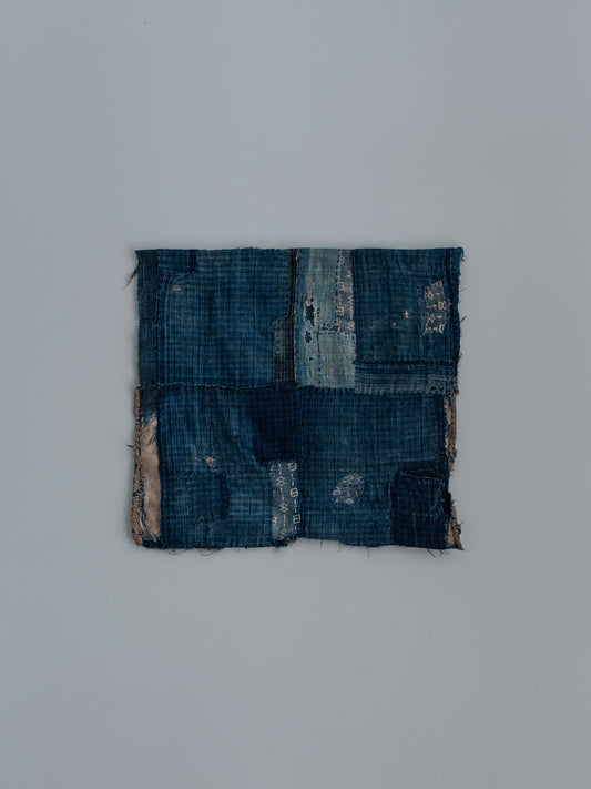 Antique Japanese Boro Textile - Square Indigo