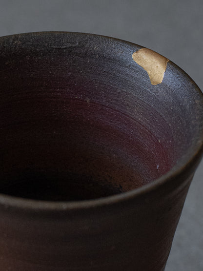 Antique Kintsugi Mended Bizen Ware Cups (Set of 2)