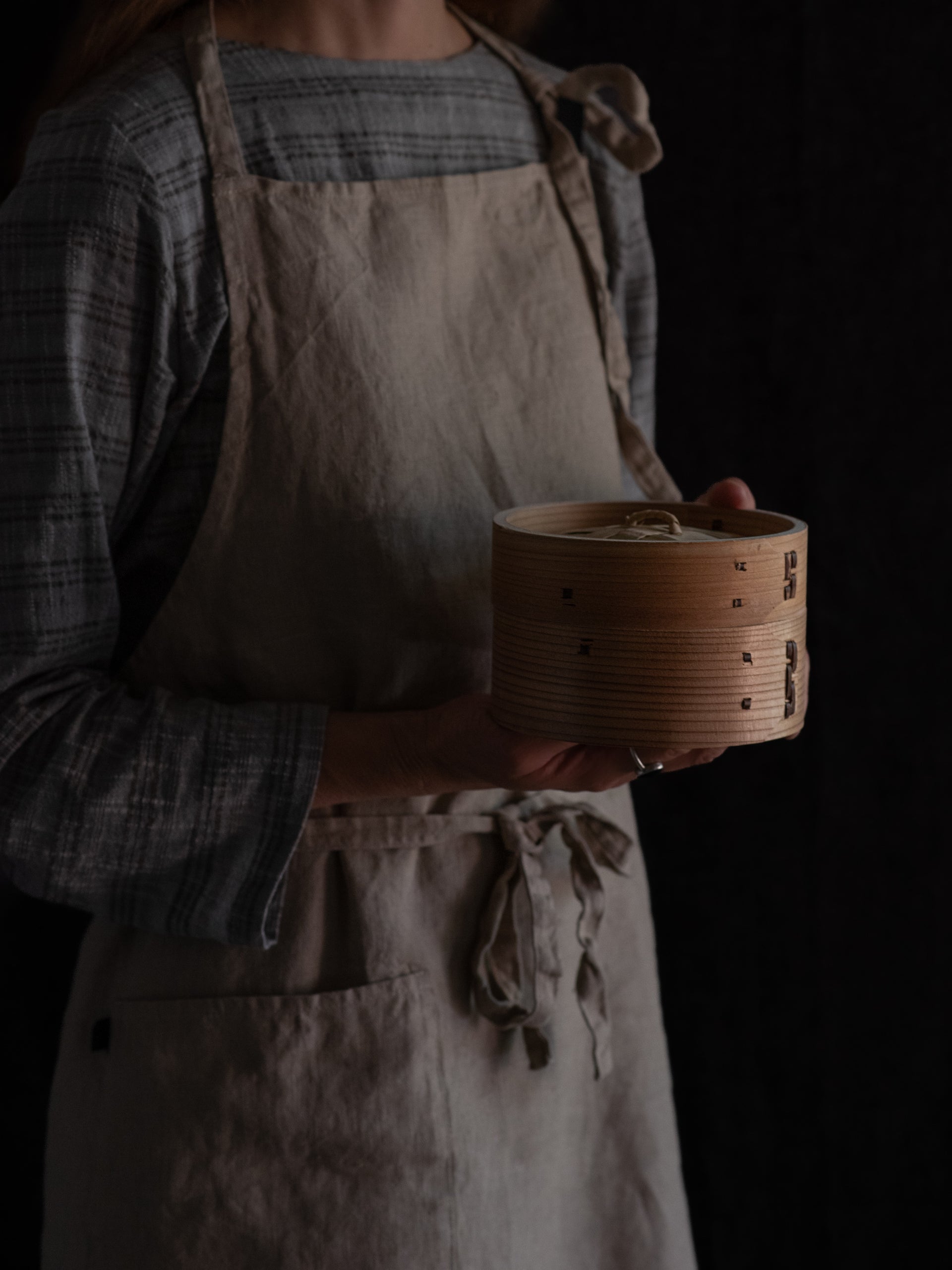 Cedar & bamboo steamer basket