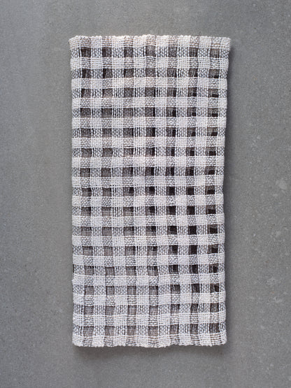 Steel and Paper Check Shawl