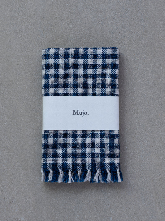 Handwoven Hand Towel - Indigo Check (Wholesale)