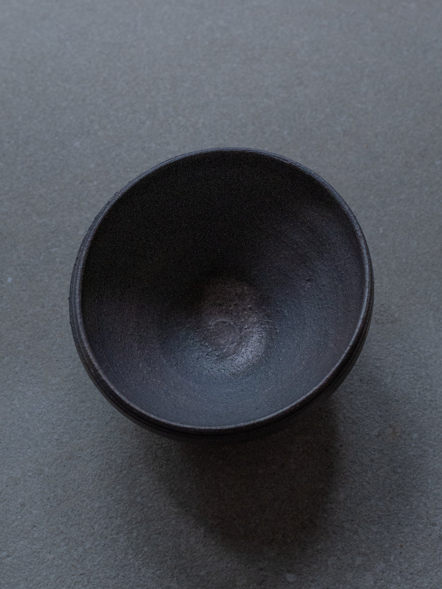 Dark Clay Footed Bowl