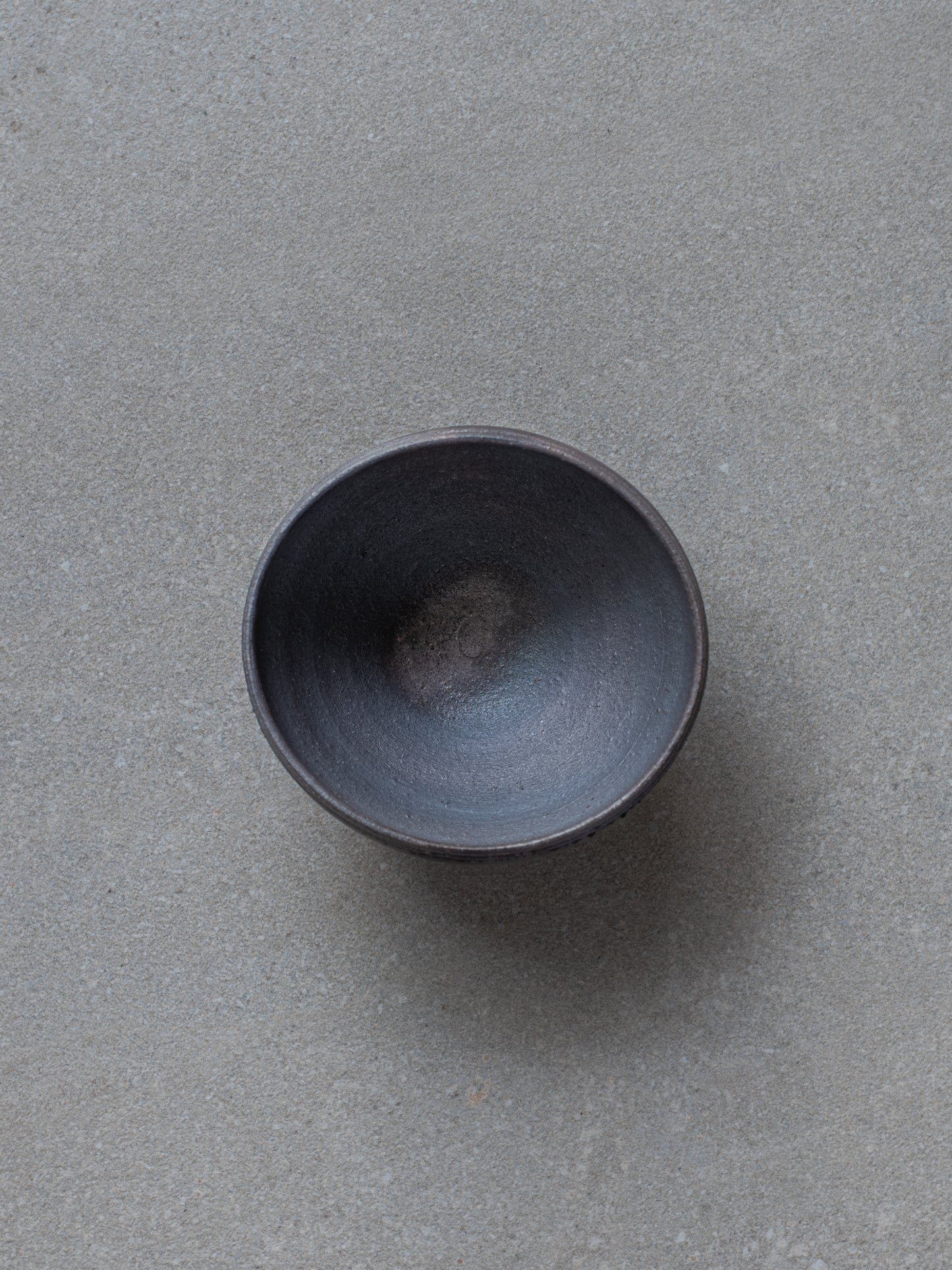 Dark Clay Footed Bowl