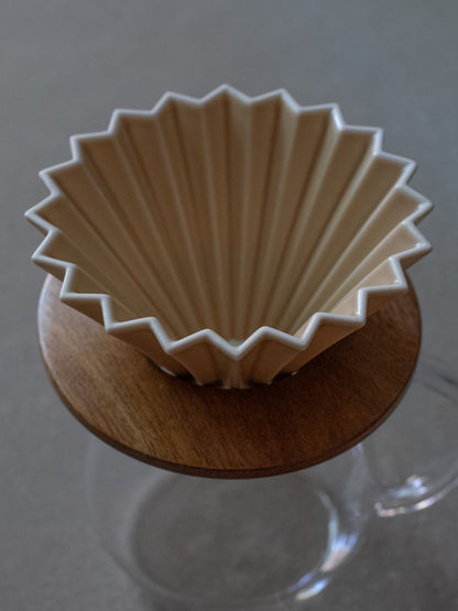 Origami Wood Dripper Holder - Acacia