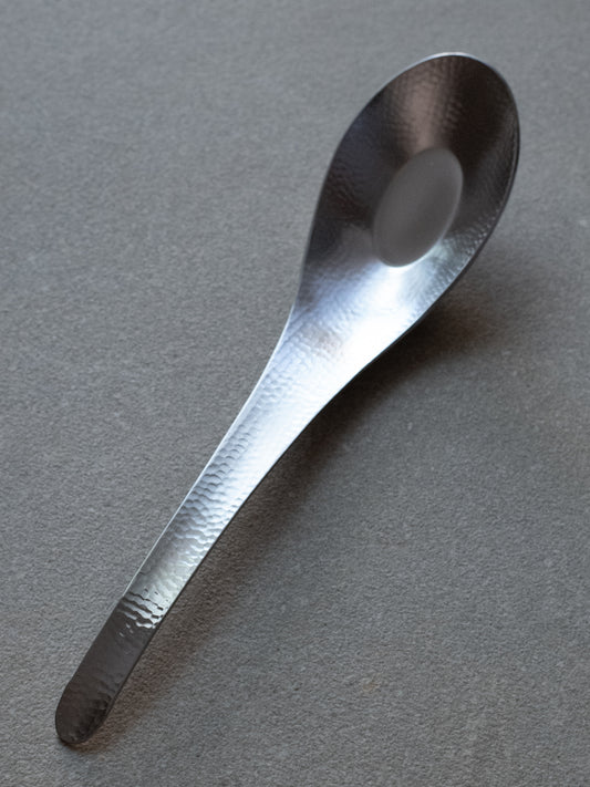 Nagomi Hammered Cutlery - Extra Large Chinese Soup Spoon