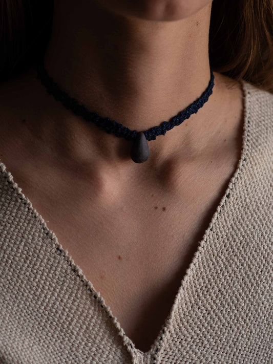 Single Drop Necklace - Indigo (Wholesale)